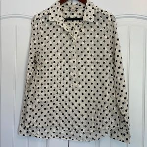 J Crew Polka Dot Blouse